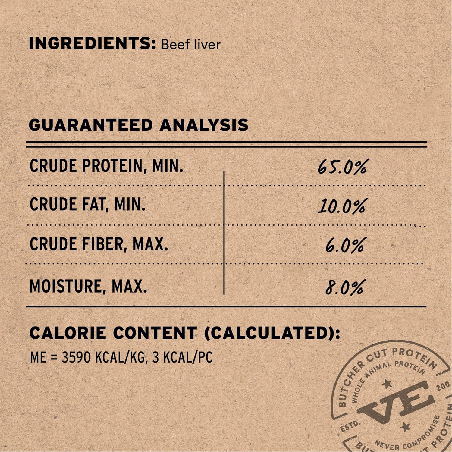 Single Ingredient Beef Liver Treats