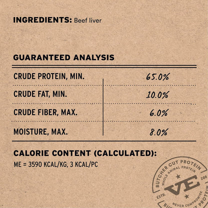 Single Ingredient Beef Liver Treats