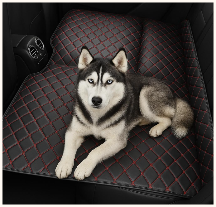 Premium Waterproof Car Back Seat Extender for Dogs | Foldable Pet Travel Bed